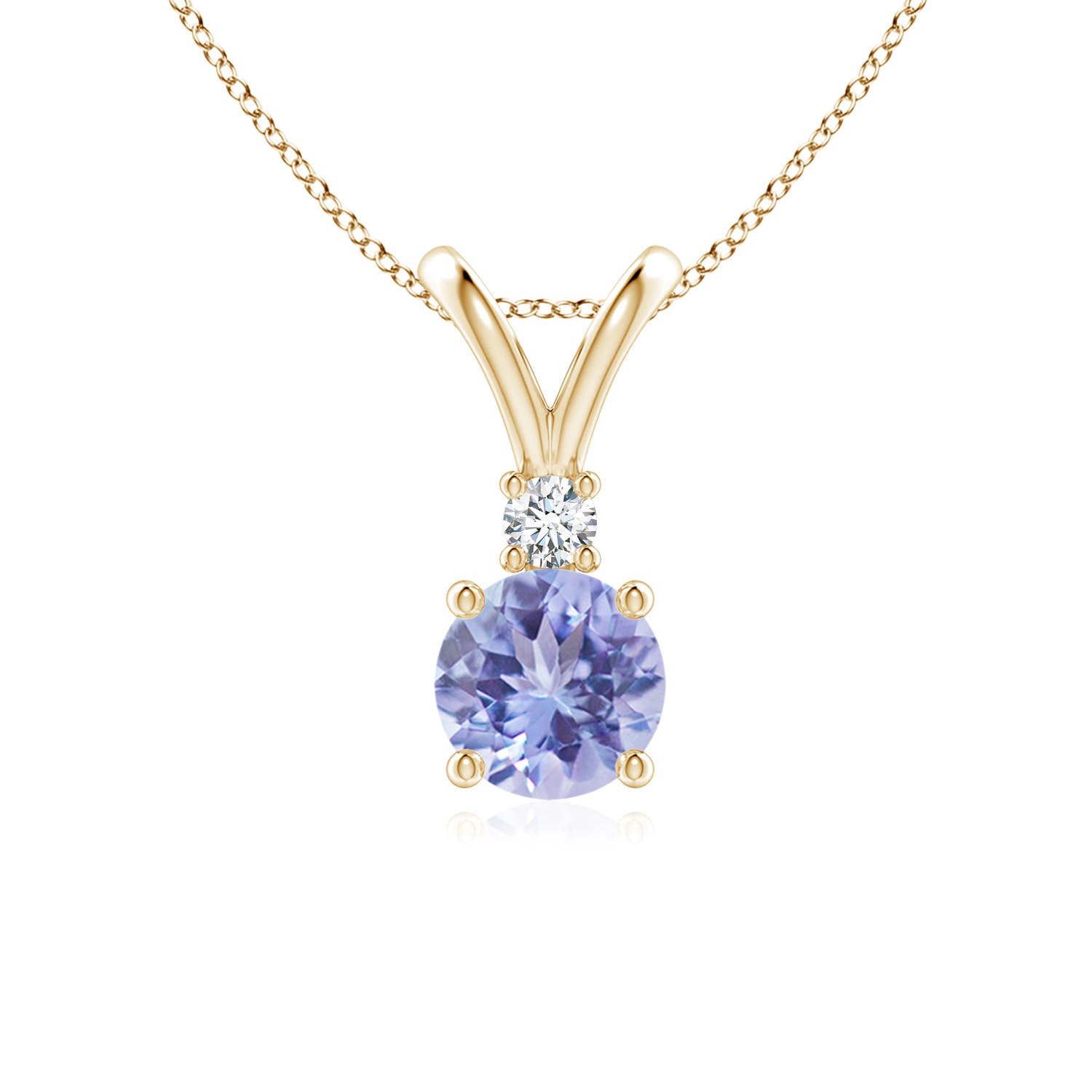 A - Tanzanite / 0.94 CT / 14 KT Yellow Gold