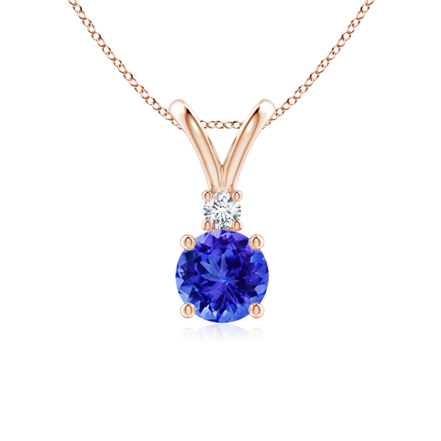 AAA - Tanzanite / 0.94 CT / 14 KT Rose Gold