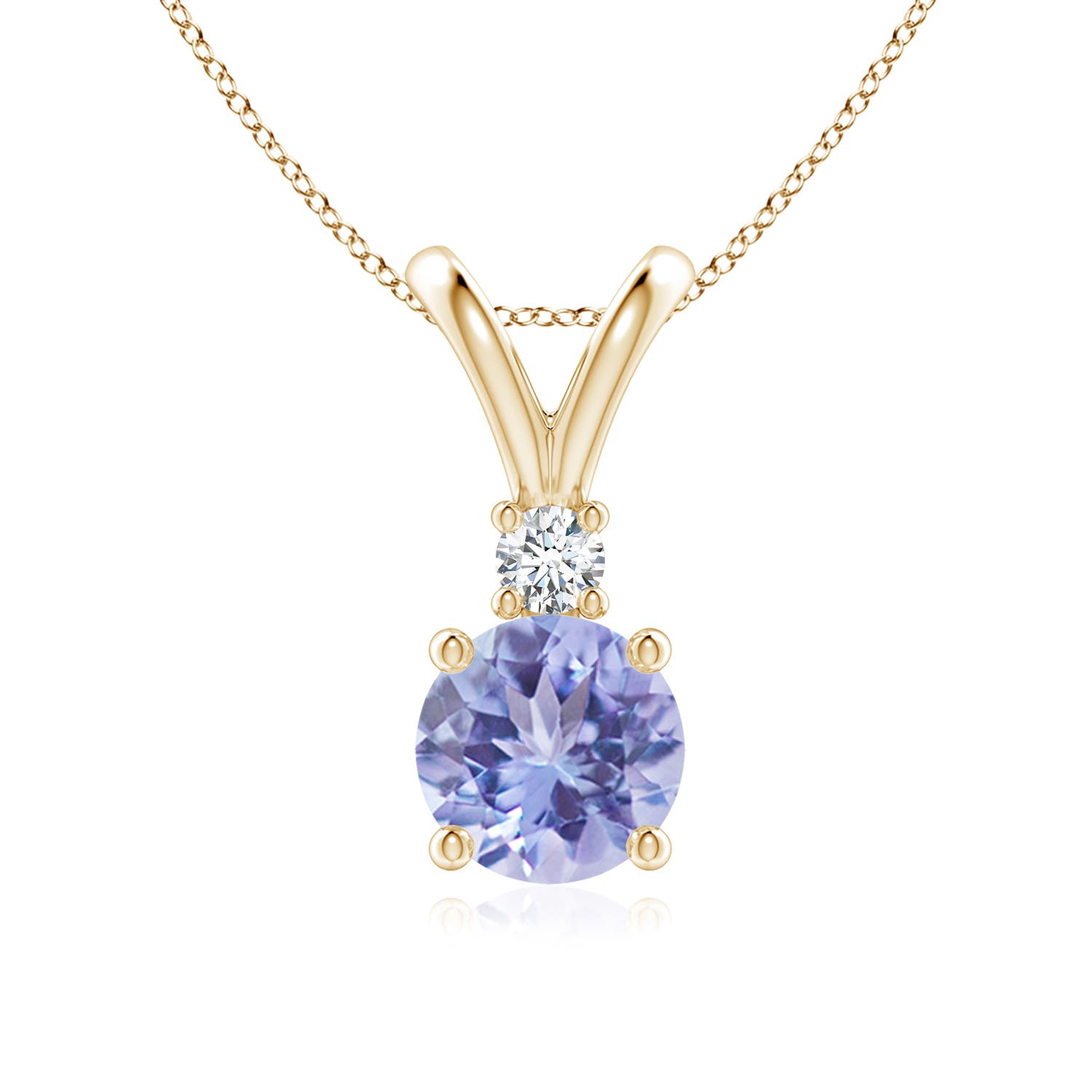 A - Tanzanite / 1.52 CT / 14 KT Yellow Gold