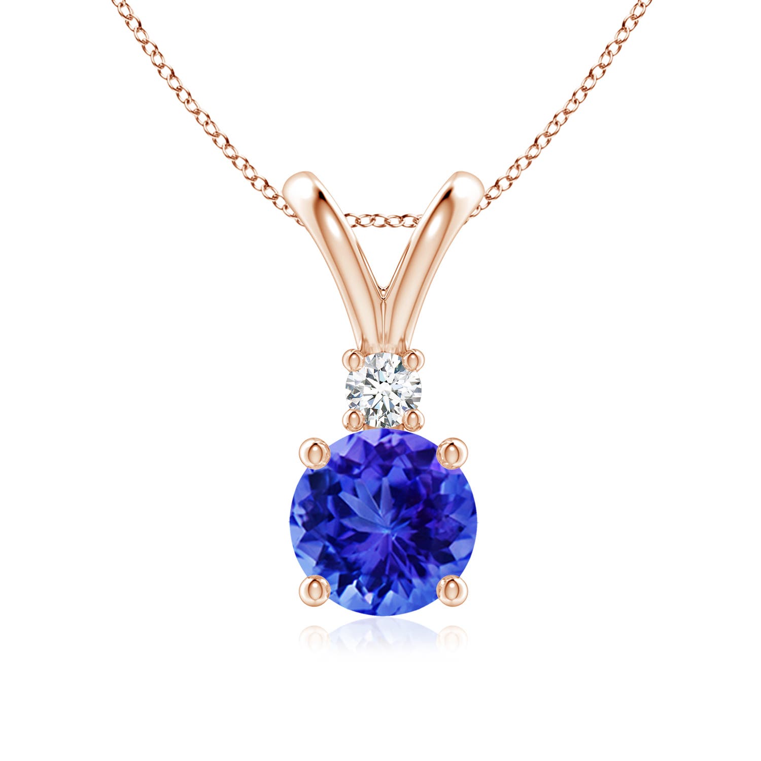 AAA - Tanzanite / 1.52 CT / 14 KT Rose Gold