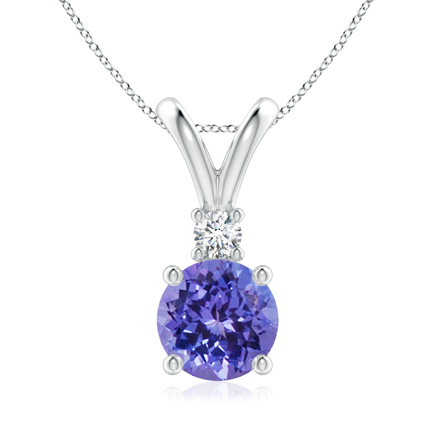 AA - Tanzanite / 1.89 CT / 14 KT White Gold