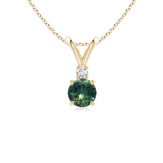 Round AA Teal Montana Sapphire