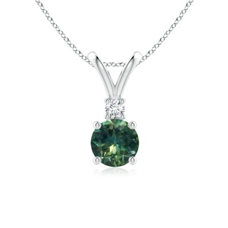 Round AA Teal Montana Sapphire