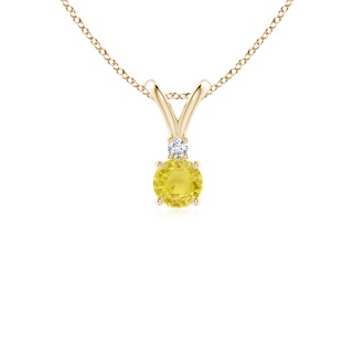 Round A Yellow Sapphire