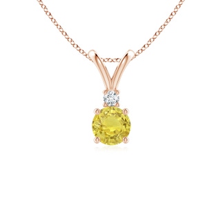 Round AA Yellow Sapphire