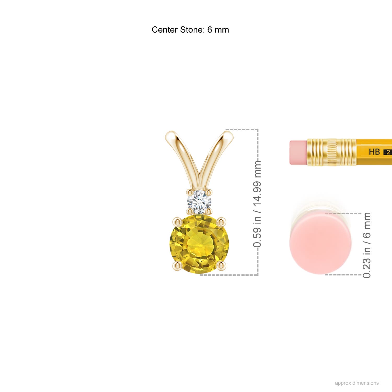 AAAA - Yellow Sapphire / 1.04 CT / 14 KT Yellow Gold