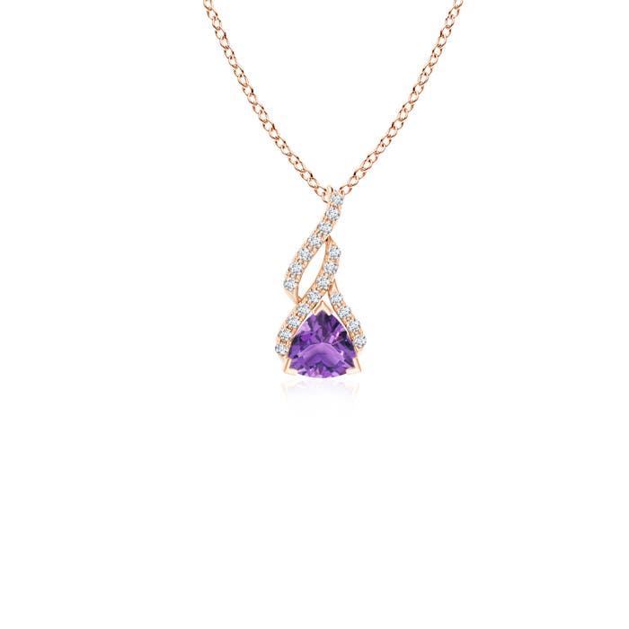 AA - Amethyst / 0.24 CT / 14 KT Rose Gold
