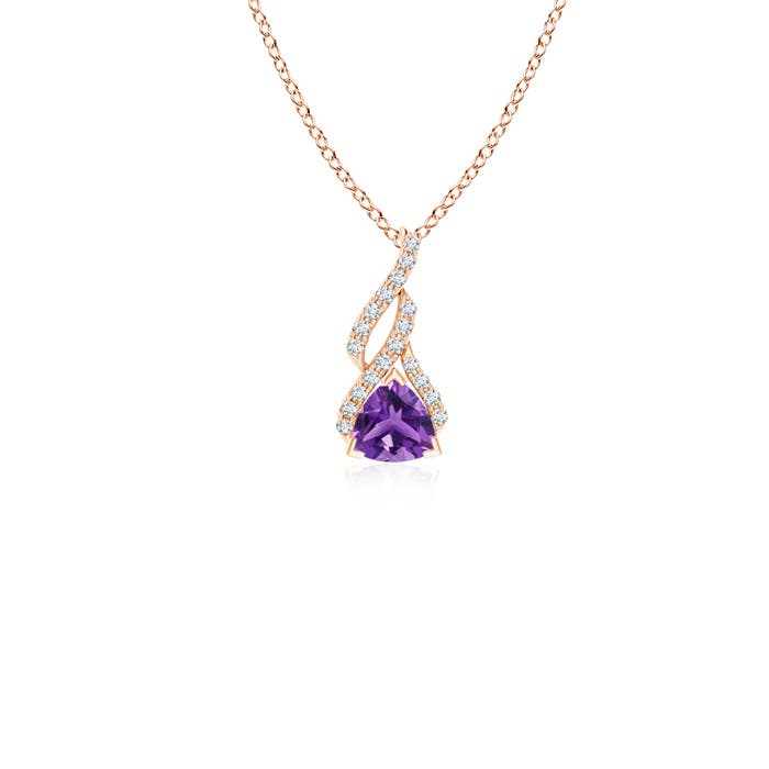 AAA - Amethyst / 0.24 CT / 14 KT Rose Gold