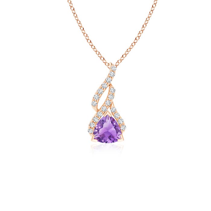 A - Amethyst / 0.5 CT / 14 KT Rose Gold