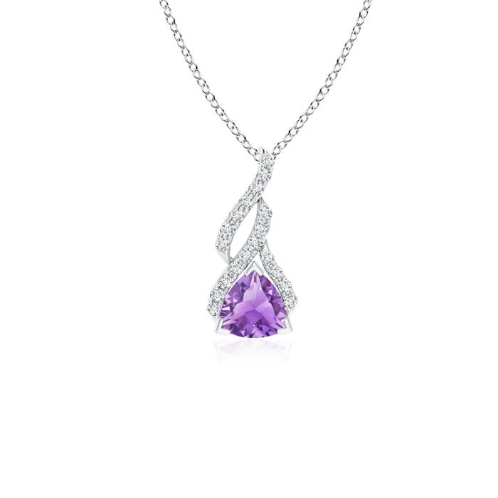 A - Amethyst / 0.5 CT / 14 KT White Gold