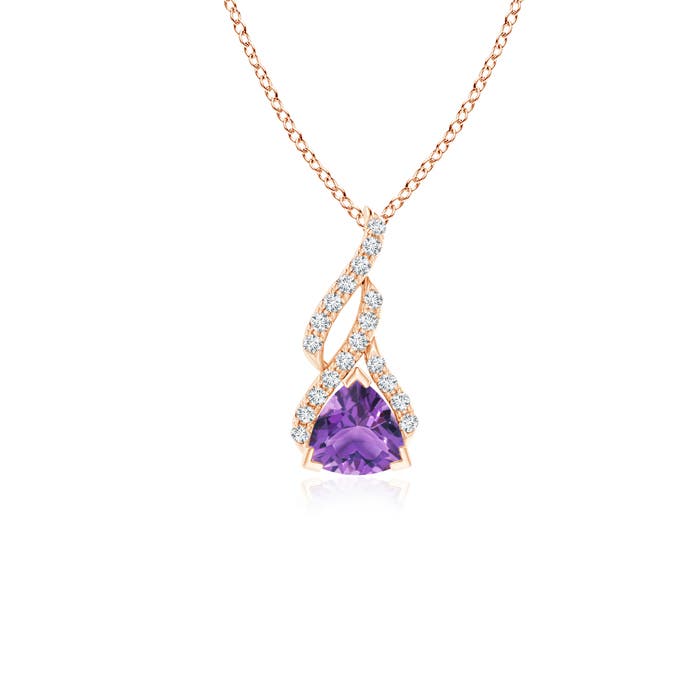 AA - Amethyst / 0.5 CT / 14 KT Rose Gold