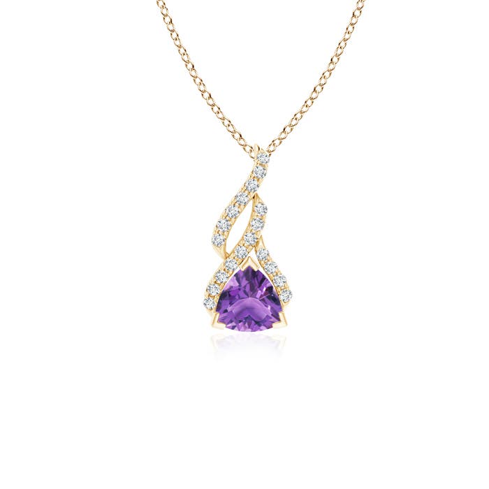 AA - Amethyst / 0.5 CT / 14 KT Yellow Gold