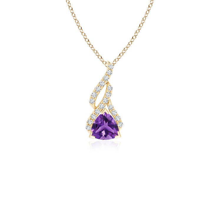 AAA - Amethyst / 0.5 CT / 14 KT Yellow Gold