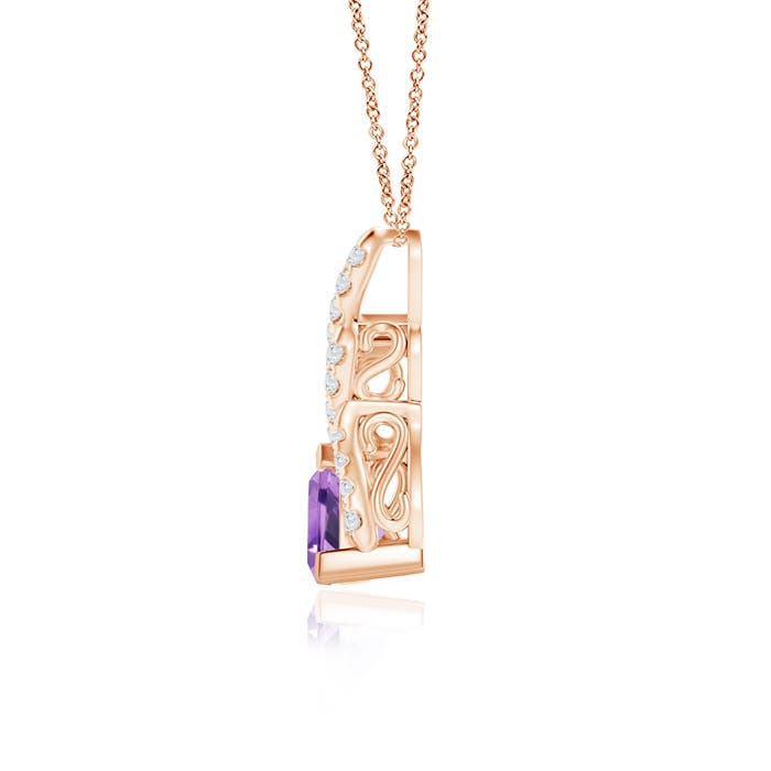 A - Amethyst / 0.85 CT / 14 KT Rose Gold