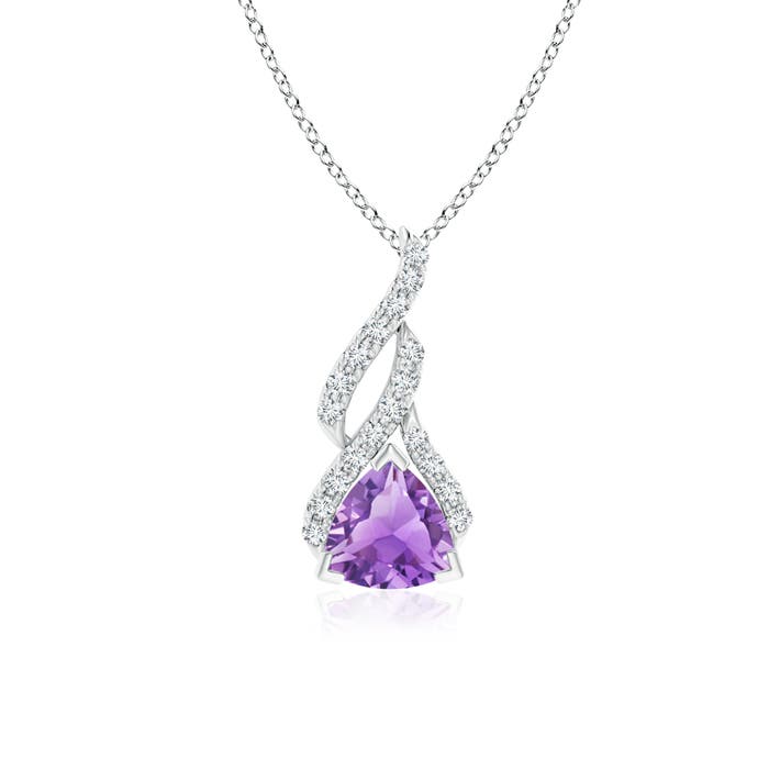 A - Amethyst / 0.85 CT / 14 KT White Gold