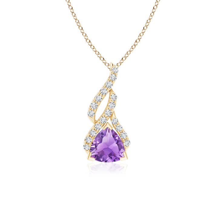 A - Amethyst / 0.85 CT / 14 KT Yellow Gold