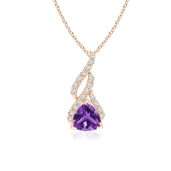 AAA - Amethyst / 0.85 CT / 14 KT Rose Gold