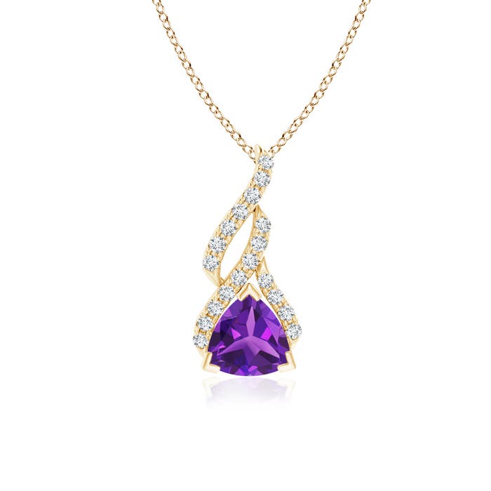 AAAA - Amethyst / 0.85 CT / 14 KT Yellow Gold