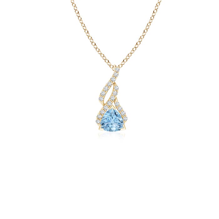 AAA - Aquamarine / 0.24 CT / 14 KT Yellow Gold