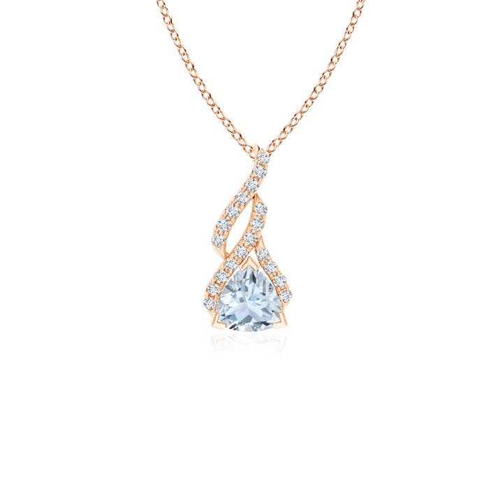 A - Aquamarine / 0.45 CT / 14 KT Rose Gold