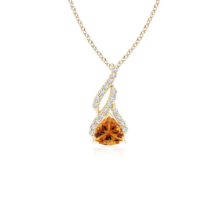 AAA - Citrine / 0.48 CT / 14 KT Yellow Gold