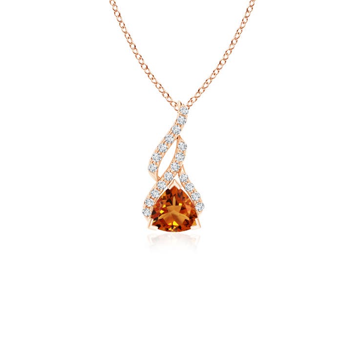 AAAA - Citrine / 0.48 CT / 14 KT Rose Gold