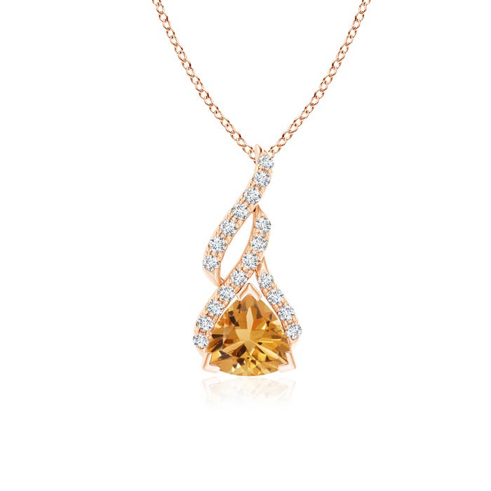 A - Citrine / 0.75 CT / 14 KT Rose Gold