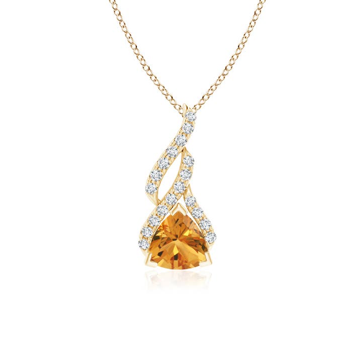 AA - Citrine / 0.75 CT / 14 KT Yellow Gold