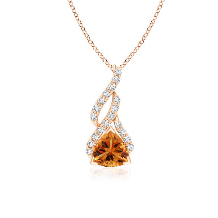 AAA - Citrine / 0.75 CT / 14 KT Rose Gold