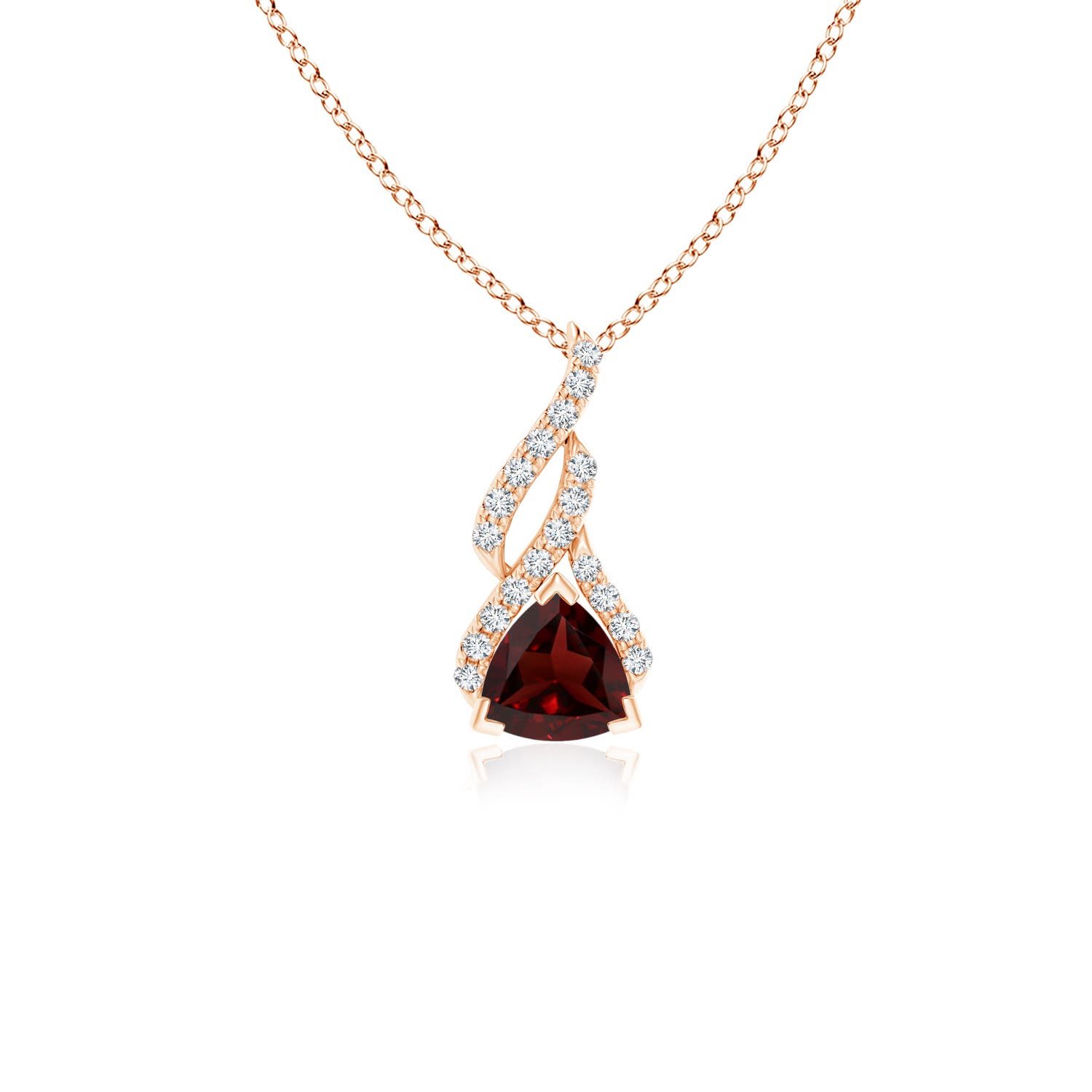 AA - Garnet / 0.6 CT / 14 KT Rose Gold