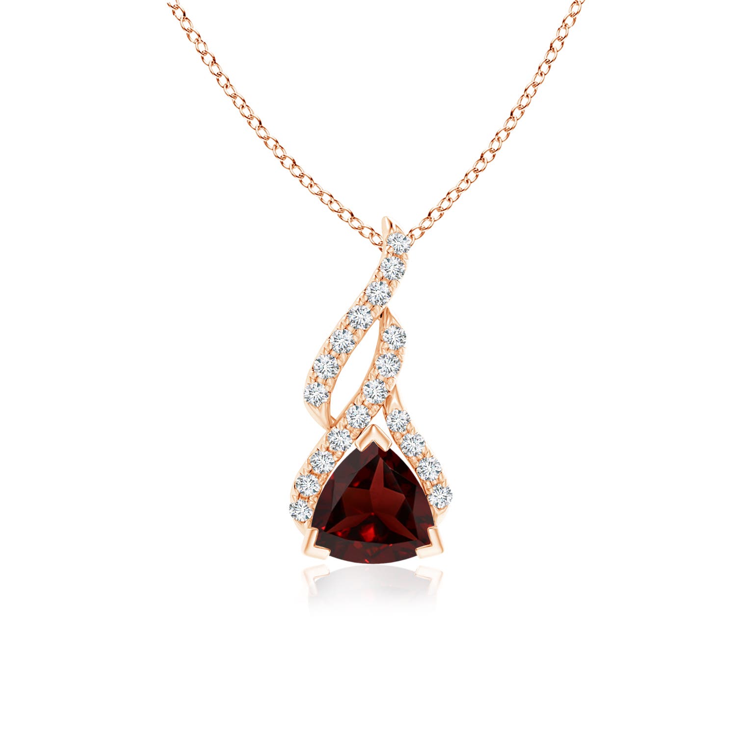 AA - Garnet / 1 CT / 14 KT Rose Gold