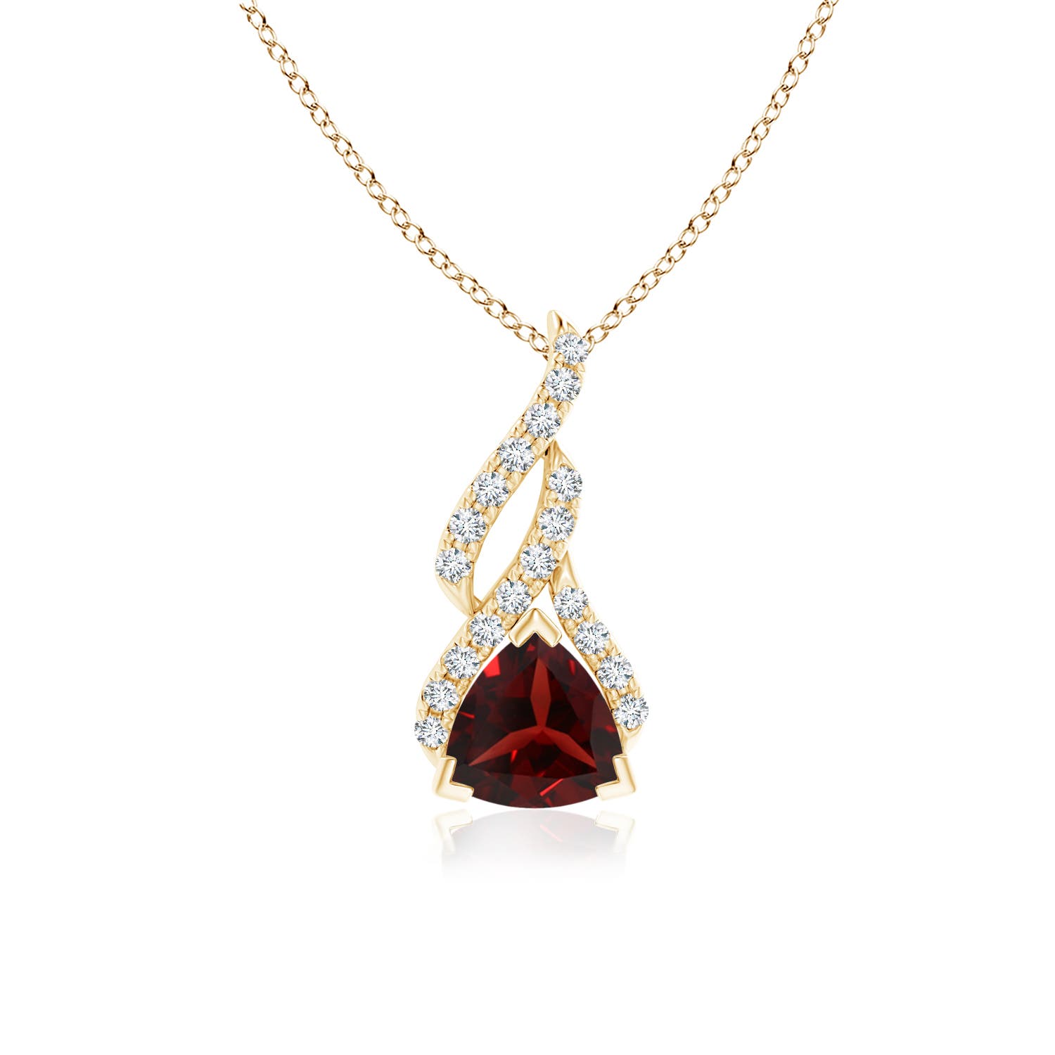 AAA - Garnet / 1 CT / 14 KT Yellow Gold