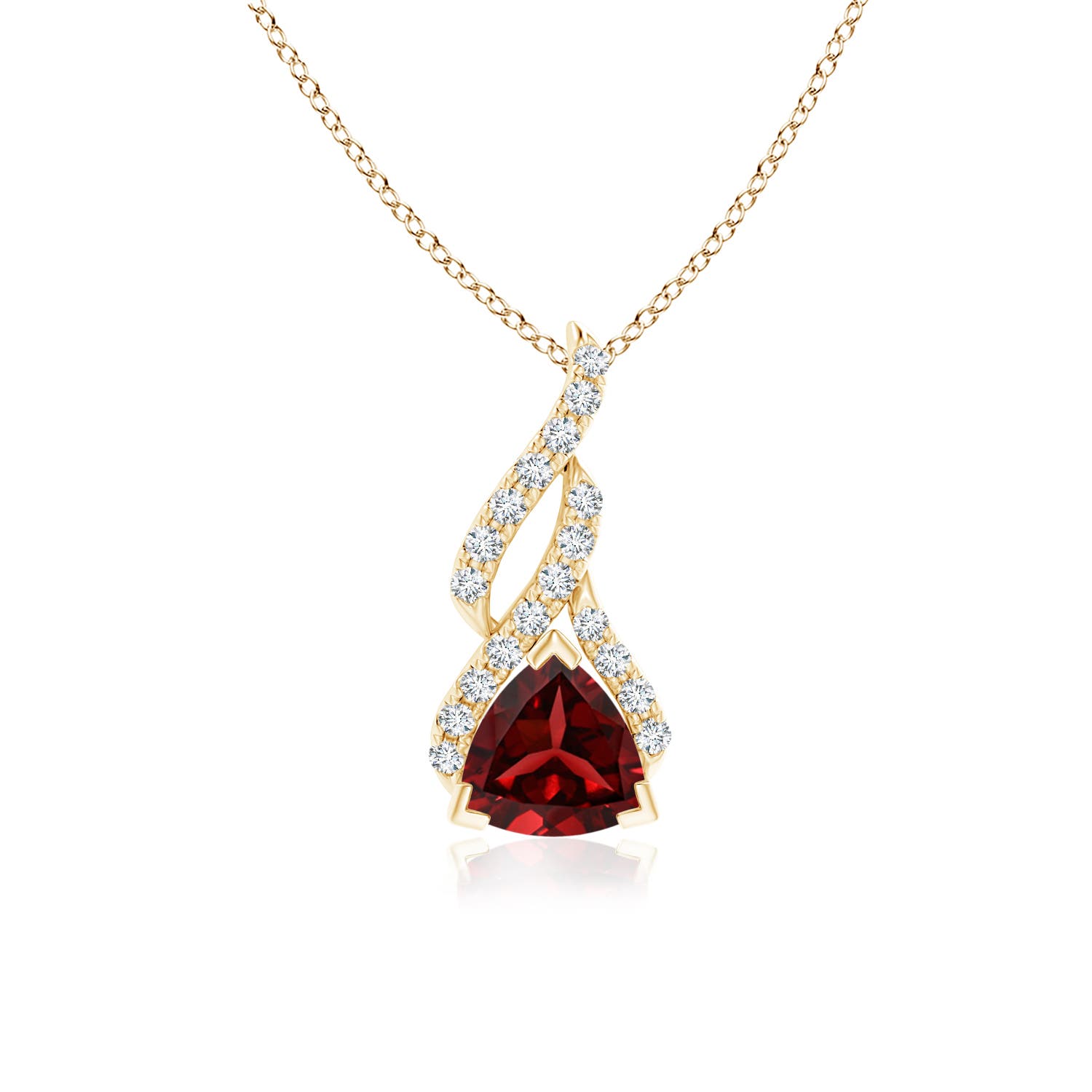 AAAA - Garnet / 1 CT / 14 KT Yellow Gold