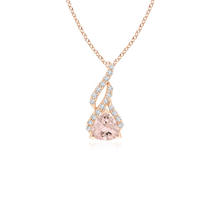 A - Morganite / 0.45 CT / 14 KT Rose Gold