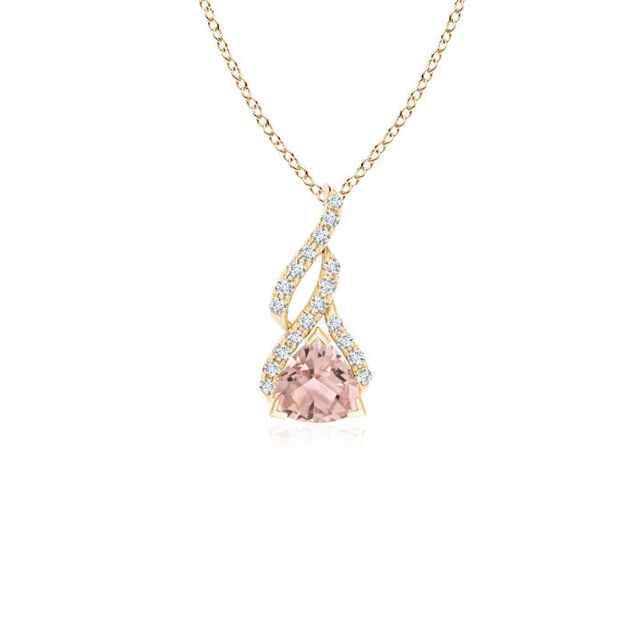 AAA - Morganite / 0.45 CT / 14 KT Yellow Gold