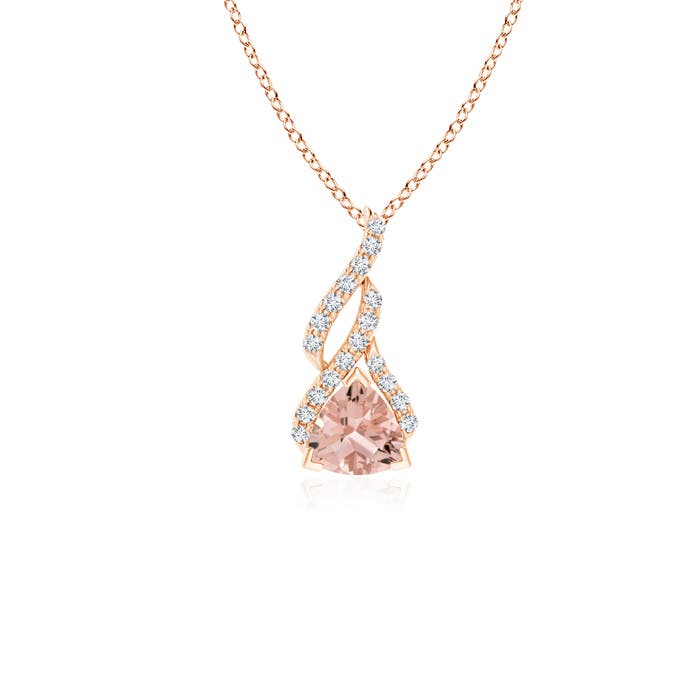 AAAA - Morganite / 0.45 CT / 14 KT Rose Gold