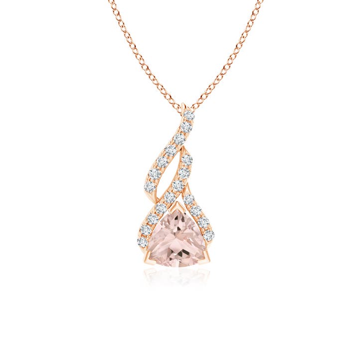 A - Morganite / 0.75 CT / 14 KT Rose Gold