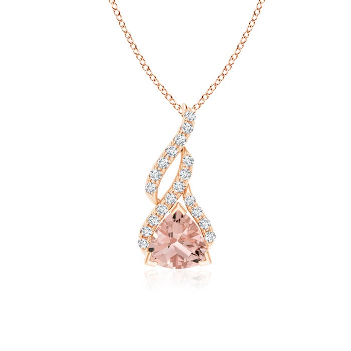 AAAA - Morganite / 0.75 CT / 14 KT Rose Gold