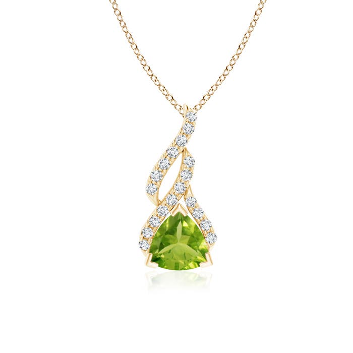 AAA - Peridot / 0.85 CT / 14 KT Yellow Gold