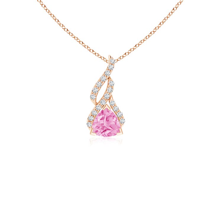 A - Pink Sapphire / 0.29 CT / 14 KT Rose Gold