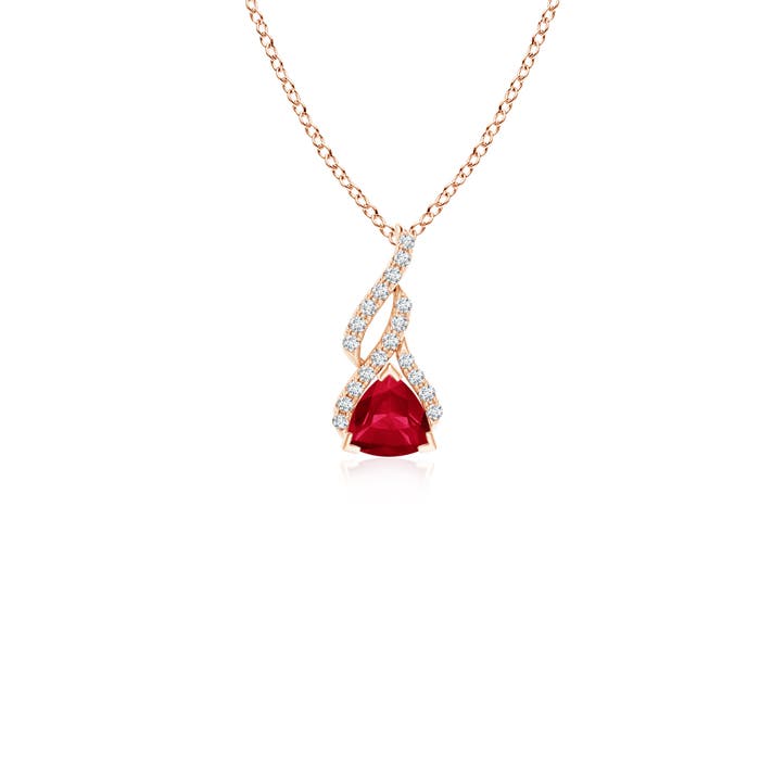 AA - Ruby / 0.31 CT / 14 KT Rose Gold