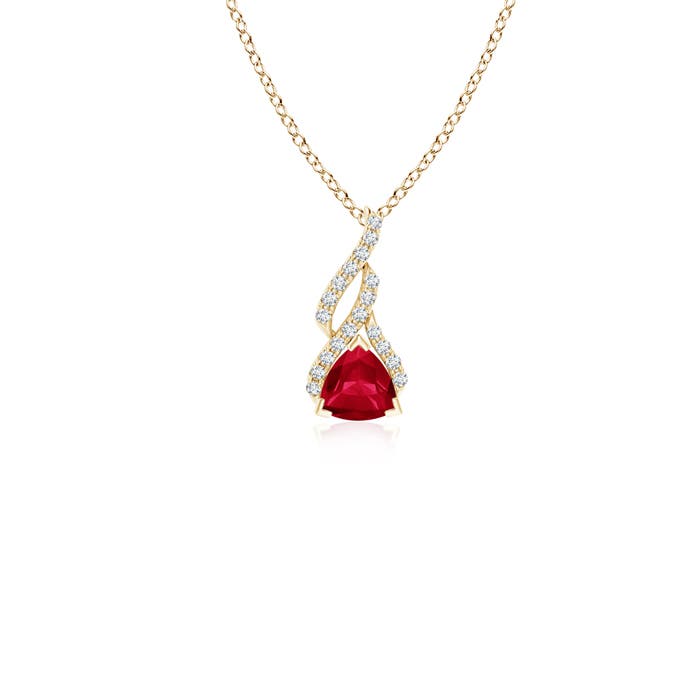 AA - Ruby / 0.31 CT / 14 KT Yellow Gold