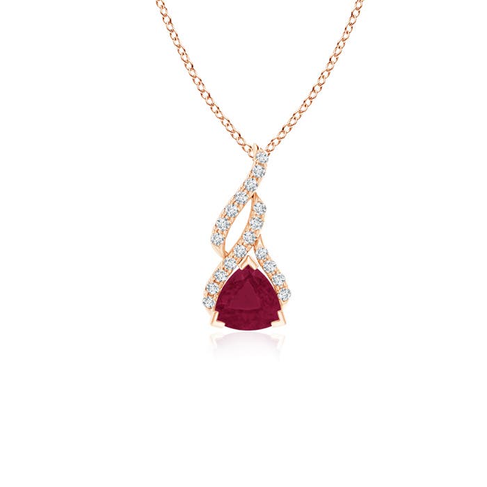 A - Ruby / 0.65 CT / 14 KT Rose Gold