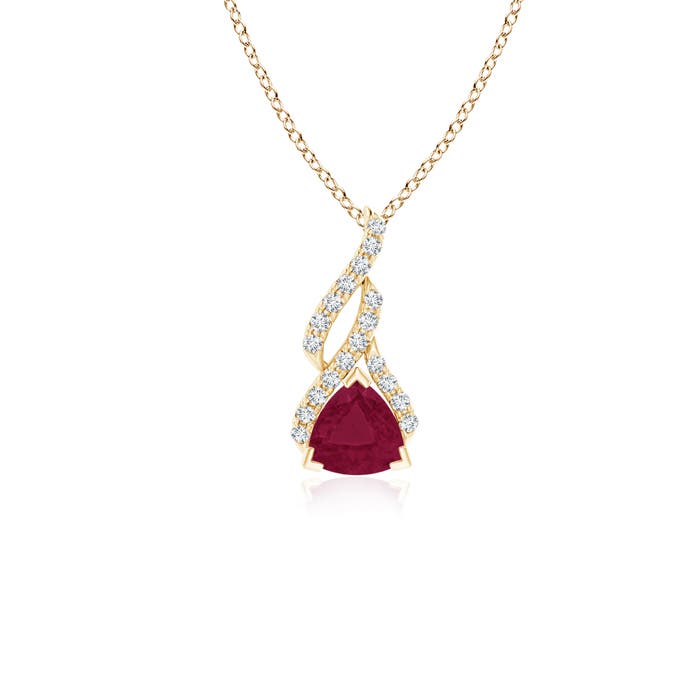 A - Ruby / 0.65 CT / 14 KT Yellow Gold