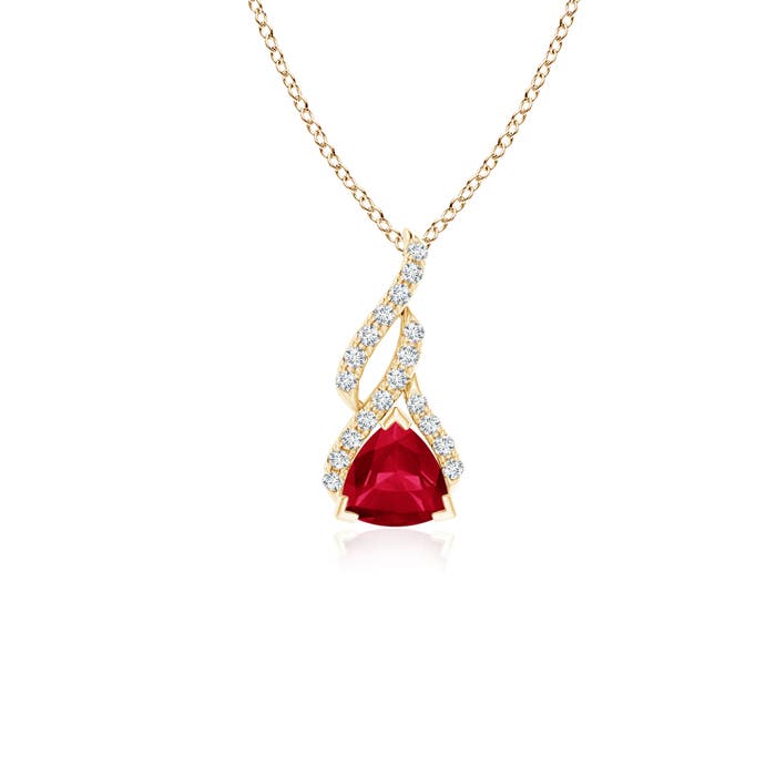 AA - Ruby / 0.65 CT / 14 KT Yellow Gold