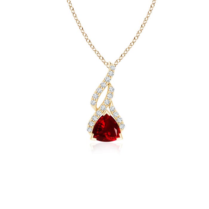 AAAA - Ruby / 0.65 CT / 14 KT Yellow Gold