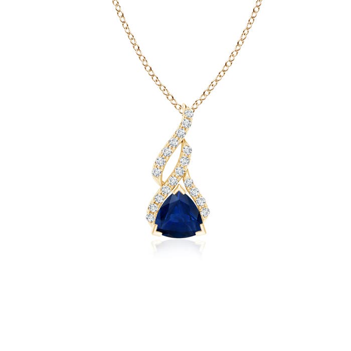 AA - Blue Sapphire / 0.6 CT / 14 KT Yellow Gold