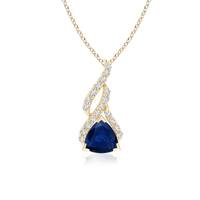 AA - Blue Sapphire / 0.9 CT / 14 KT Yellow Gold