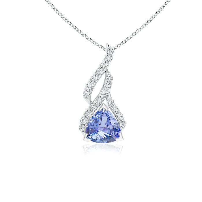 A - Tanzanite / 0.5 CT / 14 KT White Gold