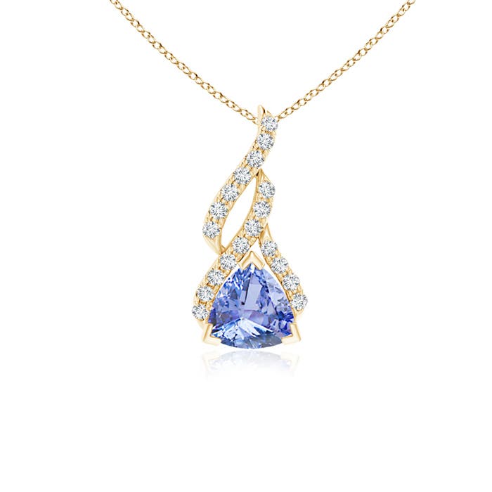 A - Tanzanite / 0.5 CT / 14 KT Yellow Gold